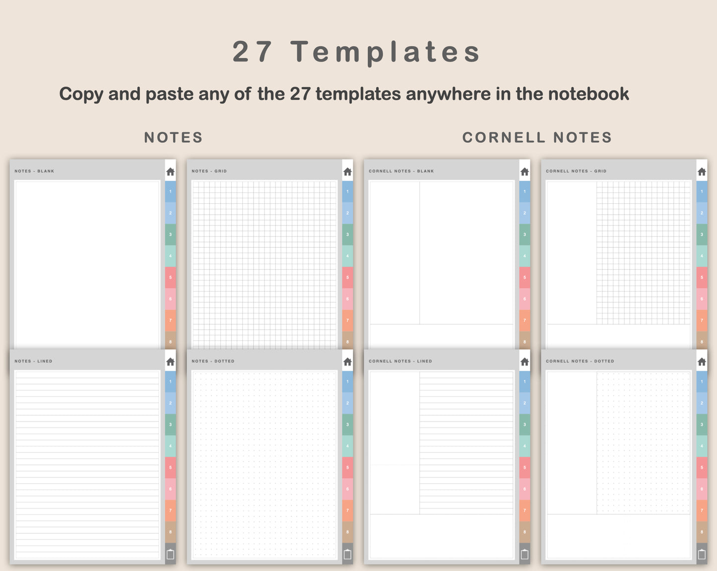 Digital Goal Planner - Pastel