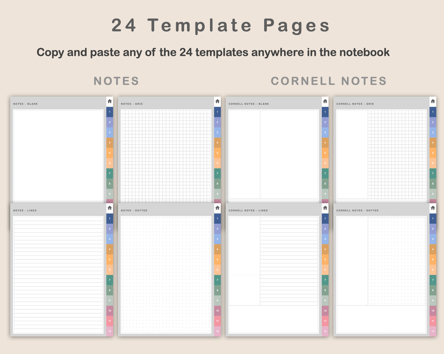 Digital Project Planner - Portrait - Spring