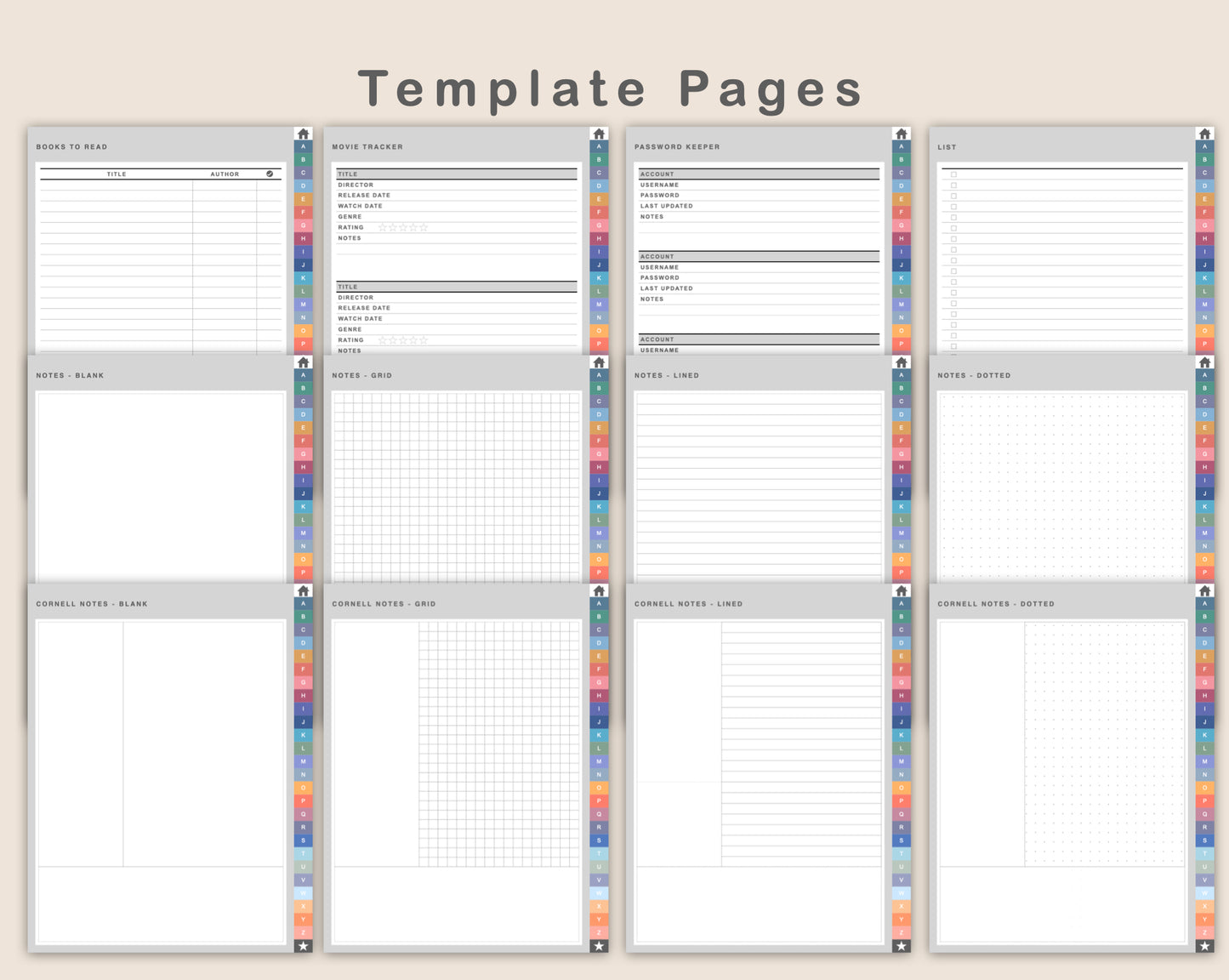 DIY Digital Planner - Portrait - Spring