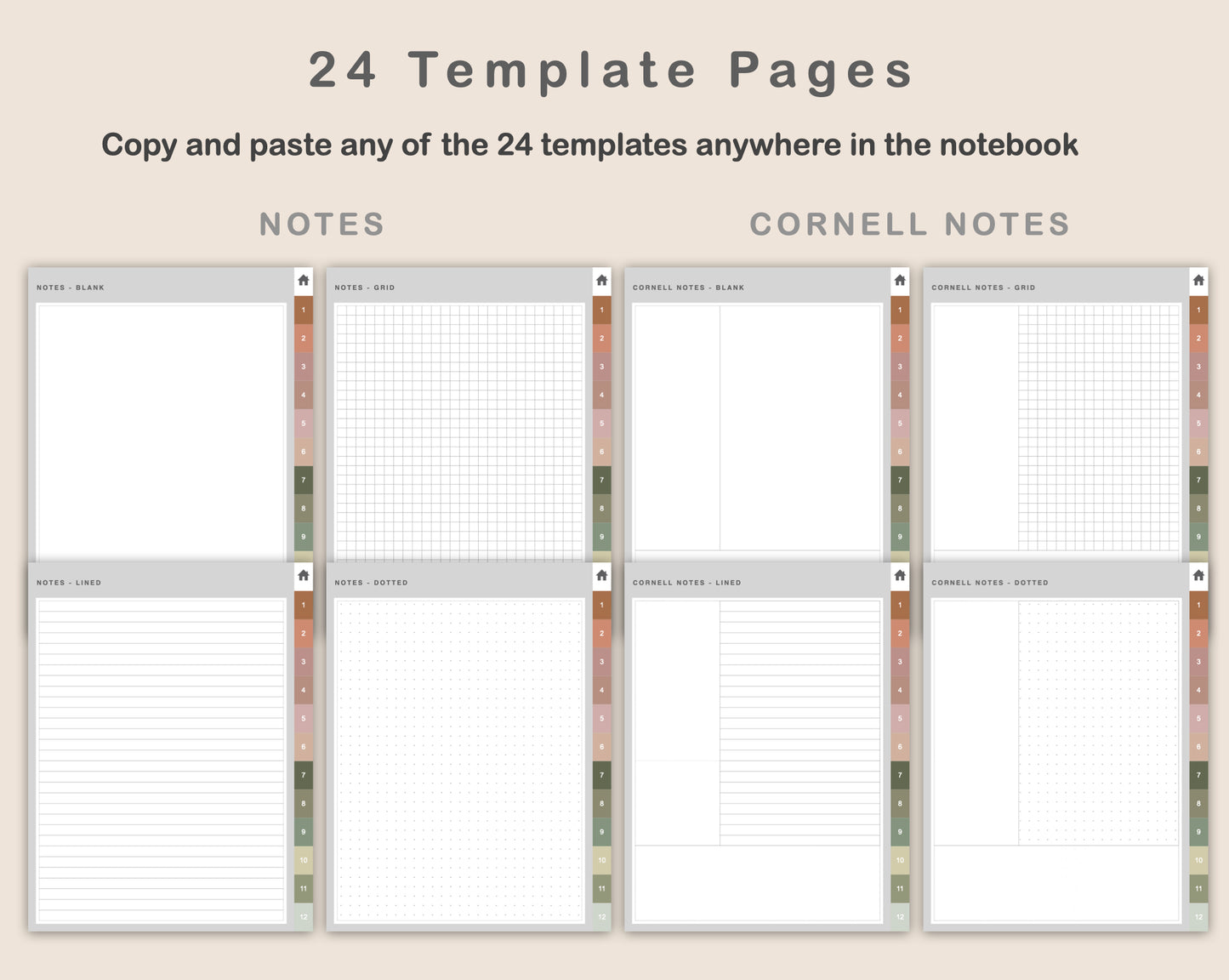 Digital Project Planner - Portrait - Neutral