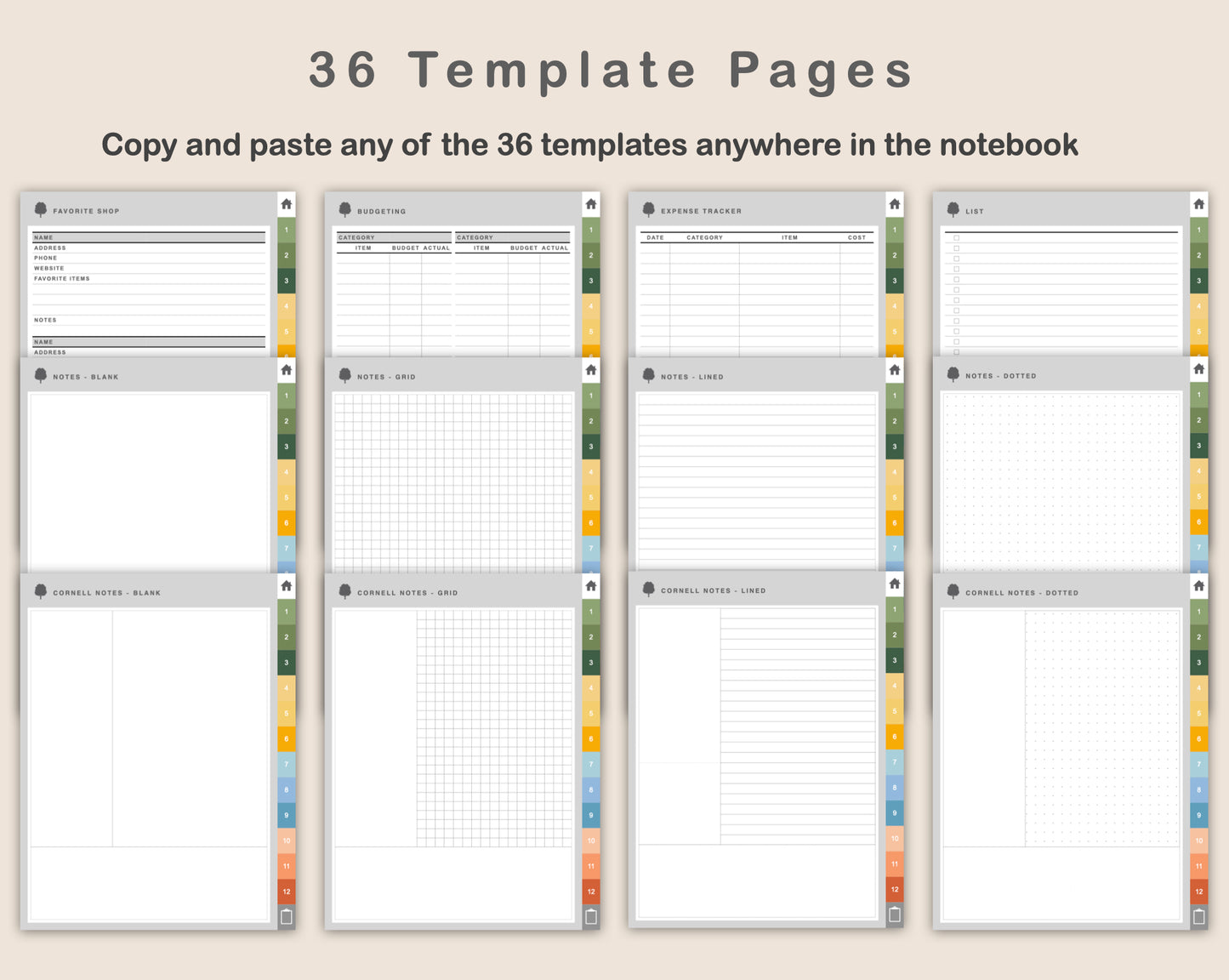 Digital Garden Planner - Bright