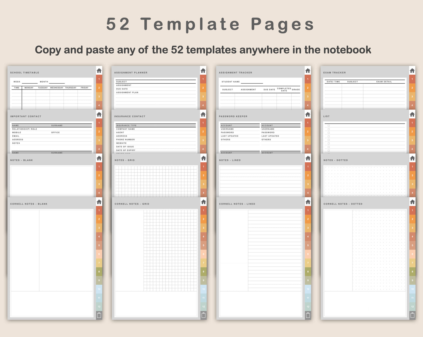Digital Mom Planner - Autumn