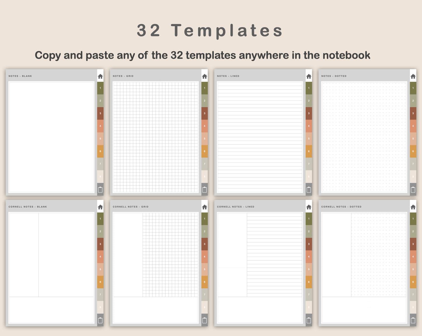 Digital Cross Stitch Planner - Boho