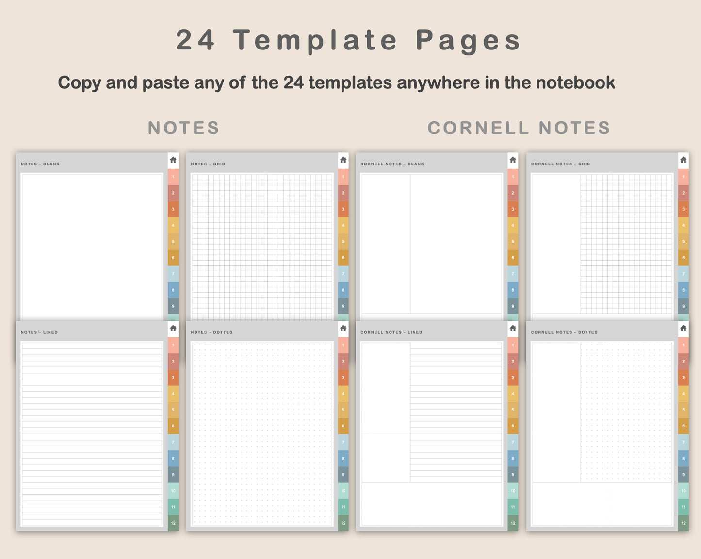 Digital Project Planner - Portrait - Boho