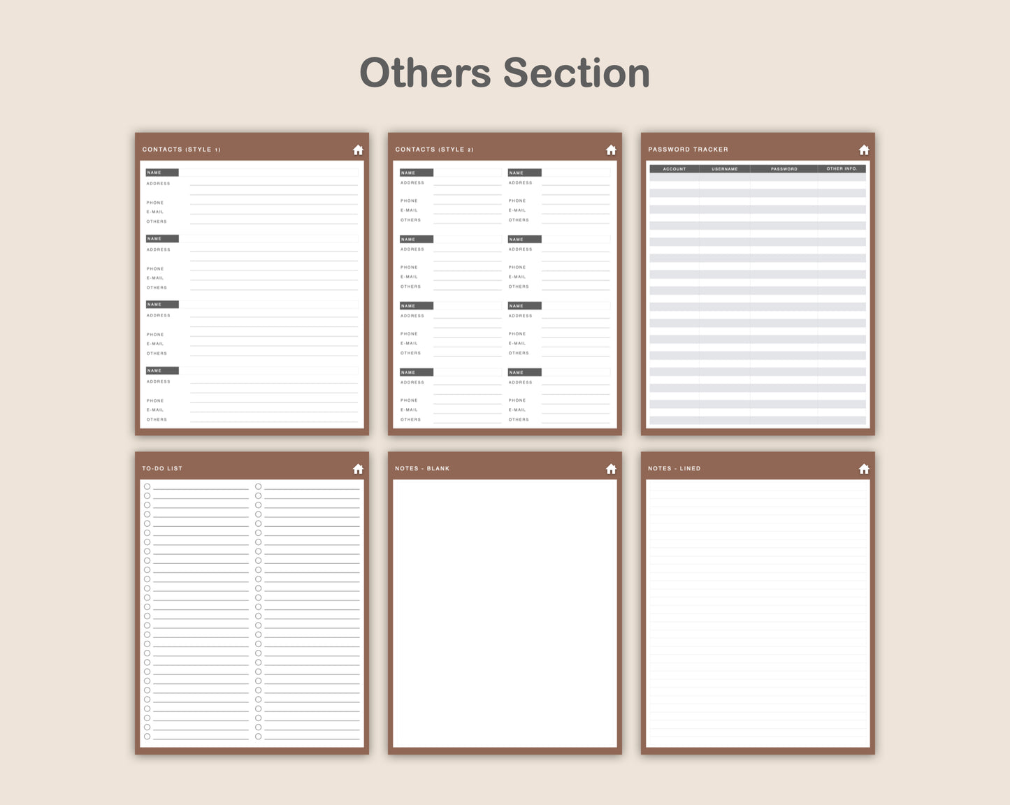 Digital Small Business Planner - Warm