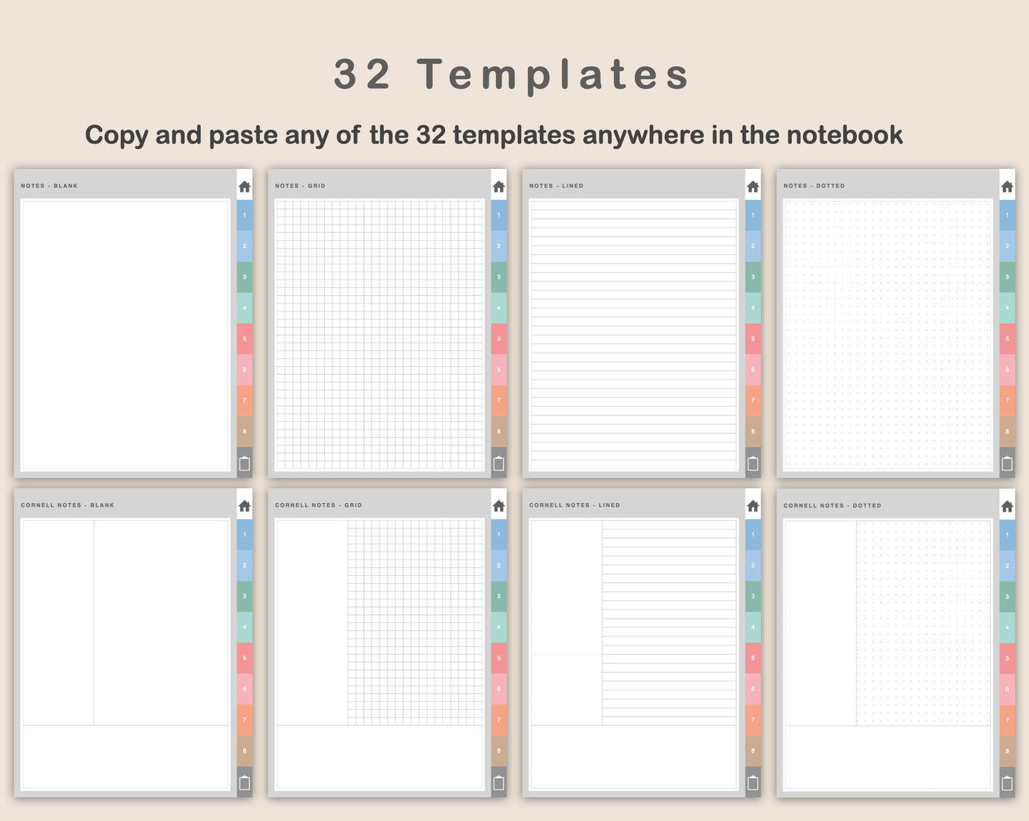 Digital Cross Stitch Planner - Pastel