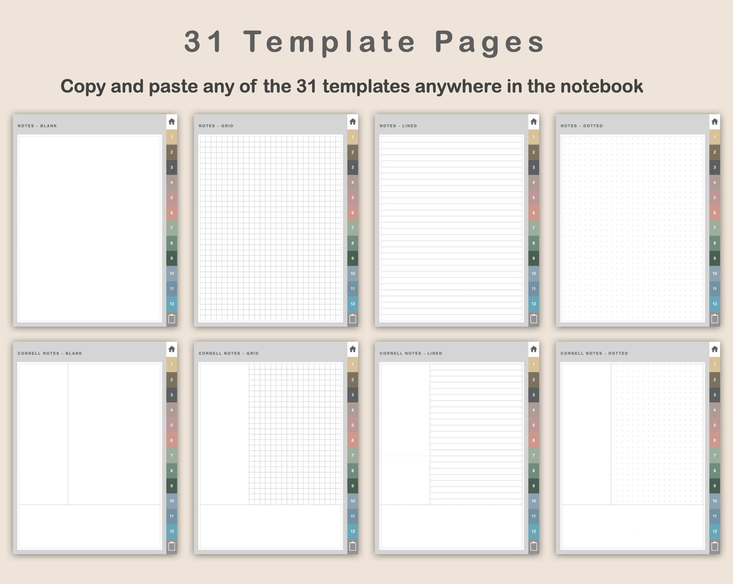 Digital Social Media Planner - Muted