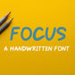 Handwritten Font - FOCUS