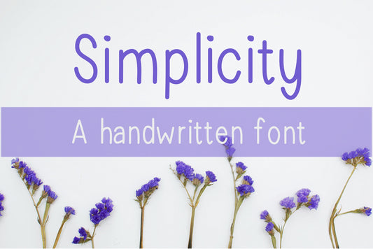 Handwritten Font - Simplicity