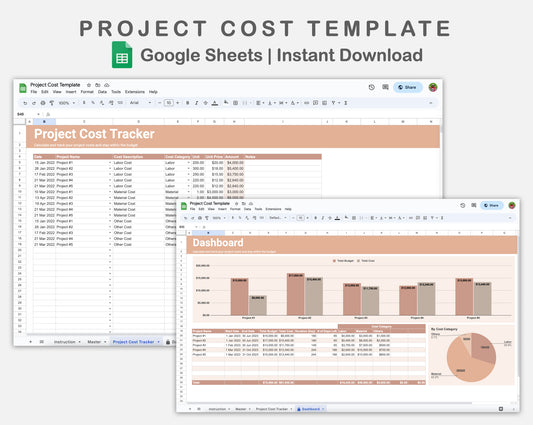 Google Sheets - Project Cost Template - Neutral