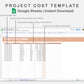 Google Sheets - Project Cost Template - Neutral