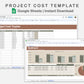 Google Sheets - Project Cost Template - Earthy
