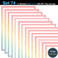 Border Clipart Set 74 - Vintage Rainbow - Page Borders and Frames