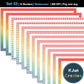 Widescreen Border Clipart Set 53 - Vintage Rainbow - Google Slides & PowerPoint