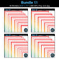 Border Clipart Bundle 11 - Vintage Rainbow - Page Borders and Frames