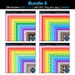 Border Clipart Bundle 6 - Colorful - Page Borders and Frames