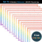 Widescreen Border Clipart Set 72 - Rainbow - Google Slides & PowerPoint
