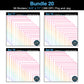 Border Clipart Bundle 20 - Pastel Rainbow - Page Borders and Frames