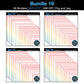Border Clipart Bundle 19 - Vintage Rainbow - Page Borders and Frames
