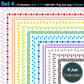 Border Clipart Set 4 - Colorful - Page Borders and Frames