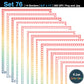 Border Clipart Set 76 - Vintage Rainbow - Page Borders and Frames