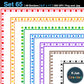 Border Clipart Set 65 - Colorful - Page Borders and Frames