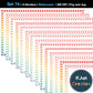 Widescreen Border Clipart Set 74 - Vintage Rainbow - Google Slides & PowerPoint