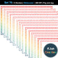 Widescreen Border Clipart Set 76 - Vintage Rainbow - Google Slides & PowerPoint