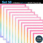 Border Clipart Set 58 - Pastel Rainbow - Page Borders and Frames
