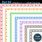 Border Clipart Set 64 - Colorful - Page Borders and Frames