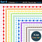Border Clipart Set 6 - Colorful - Page Borders and Frames