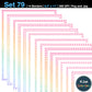 Border Clipart Set 79 - Pastel Rainbow - Page Borders and Frames