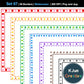 Widescreen Border Clipart Set 67 - Colorful - Google Slides and PowerPoint