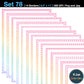 Border Clipart Set 78 - Pastel Rainbow - Page Borders and Frames