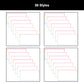 Widescreen Border Clipart Bundle 20 - Pastel Rainbow - Google Slides