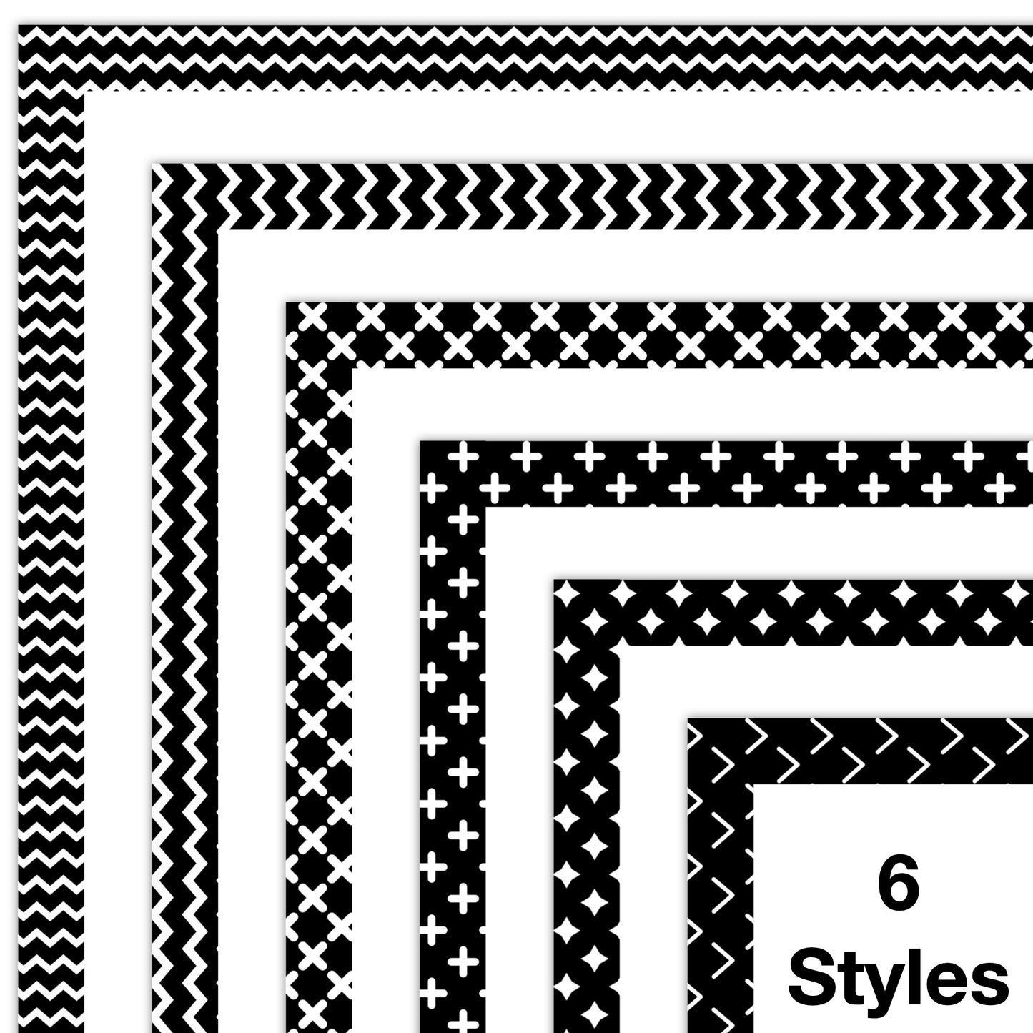 Border Clipart Set 28 - Colorful - Page Borders and Frames