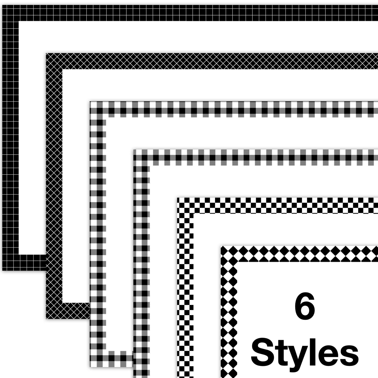Widescreen Border Clipart Set 25 - Colorful - Google Slides and PowerPoint