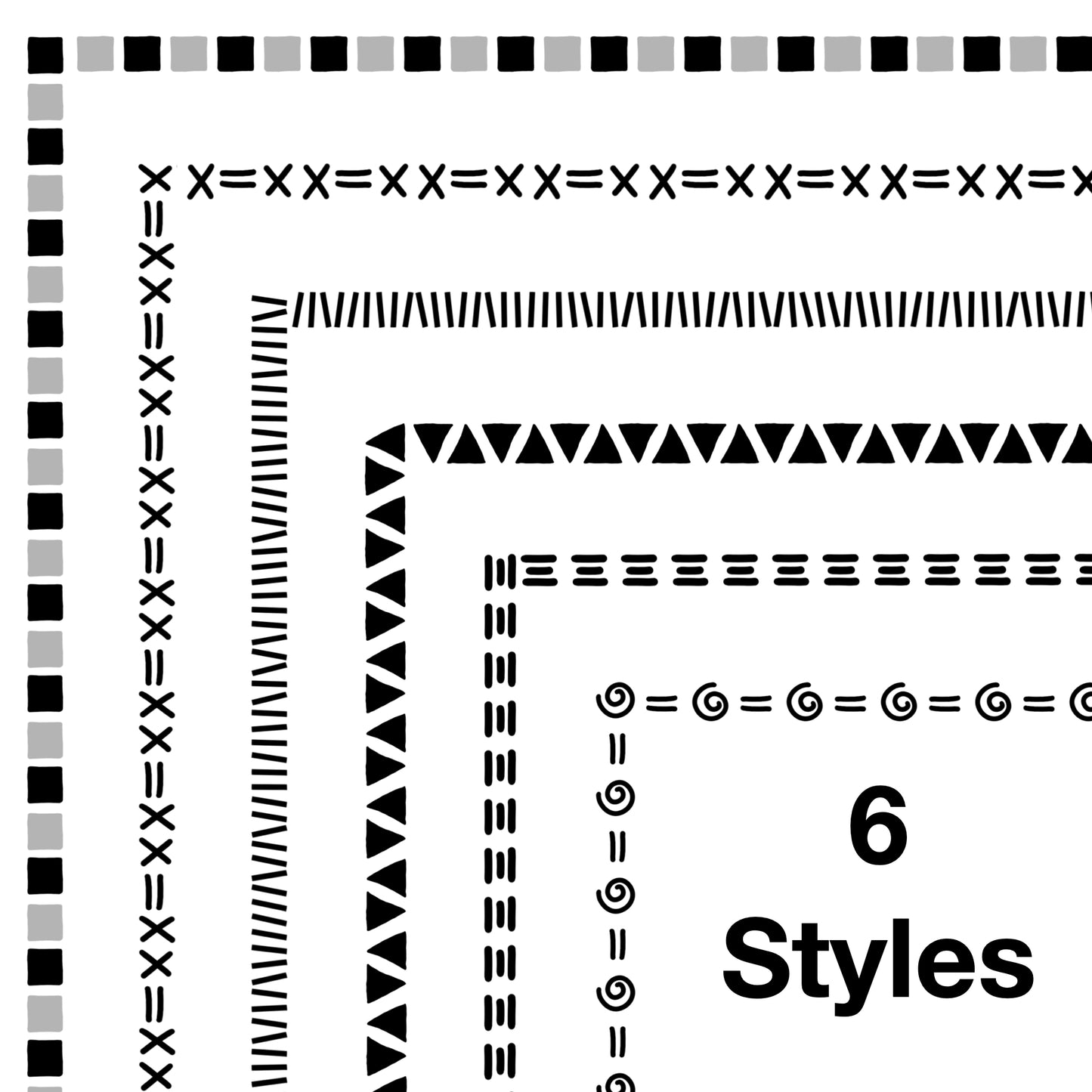 Border Clipart Set 2 - Colorful - Page Borders and Frames