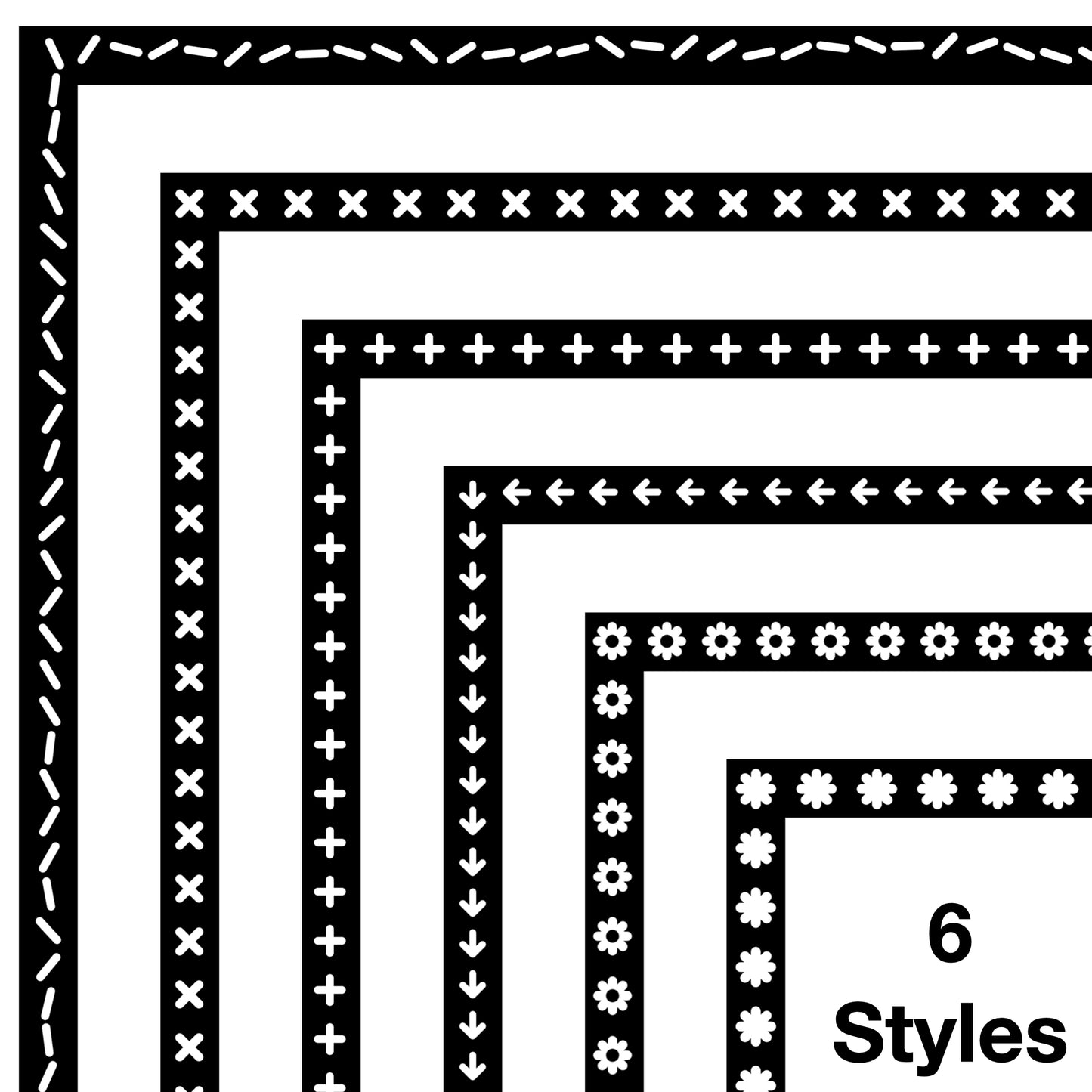 Border Clipart Set 22 - Colorful - Page Borders and Frames