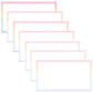 Widescreen Border Clipart Set 77 - Pastel Rainbow - Google Slides & PowerPoint