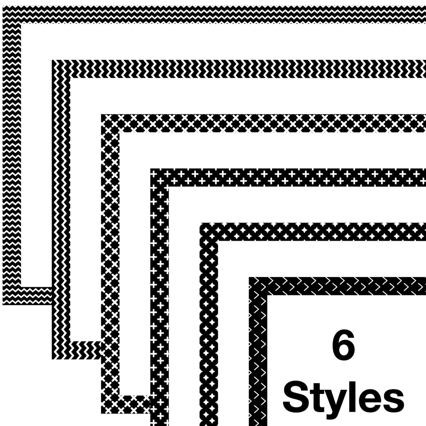 Widescreen Border Clipart Set 28 - Colorful - Google Slides and PowerPoint
