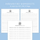 Handwriting Practice Sheets - Simplicity Font