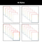 Border Clipart Bundle 11 - Vintage Rainbow - Page Borders and Frames