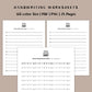 Handwriting Practice Sheets - Compassion Font