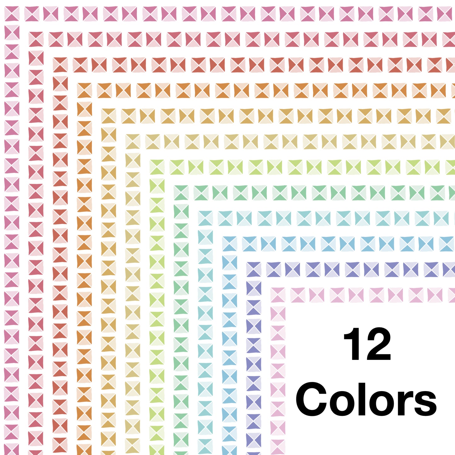 Border Clipart Set 18 - Pastel - Page Borders and Frames