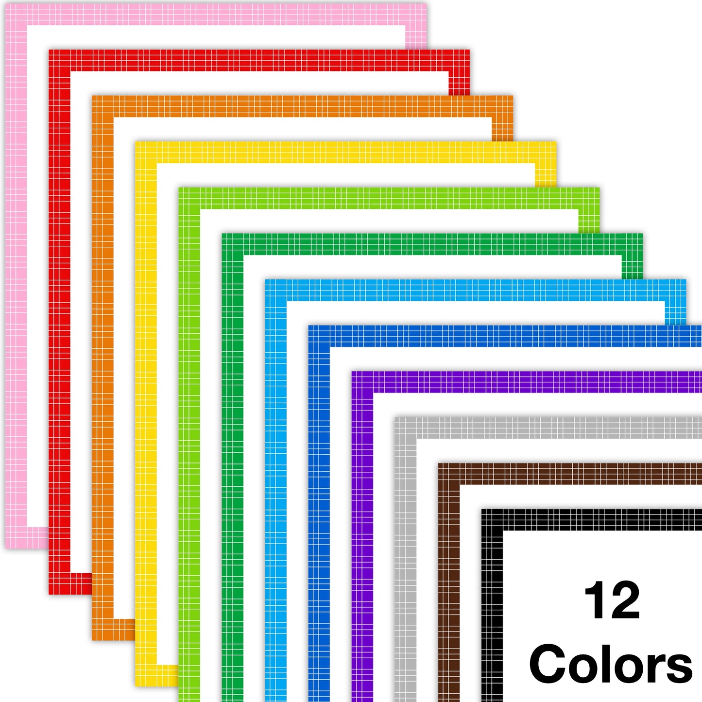 Border Clipart Set 27 - Colorful - Page Borders and Frames