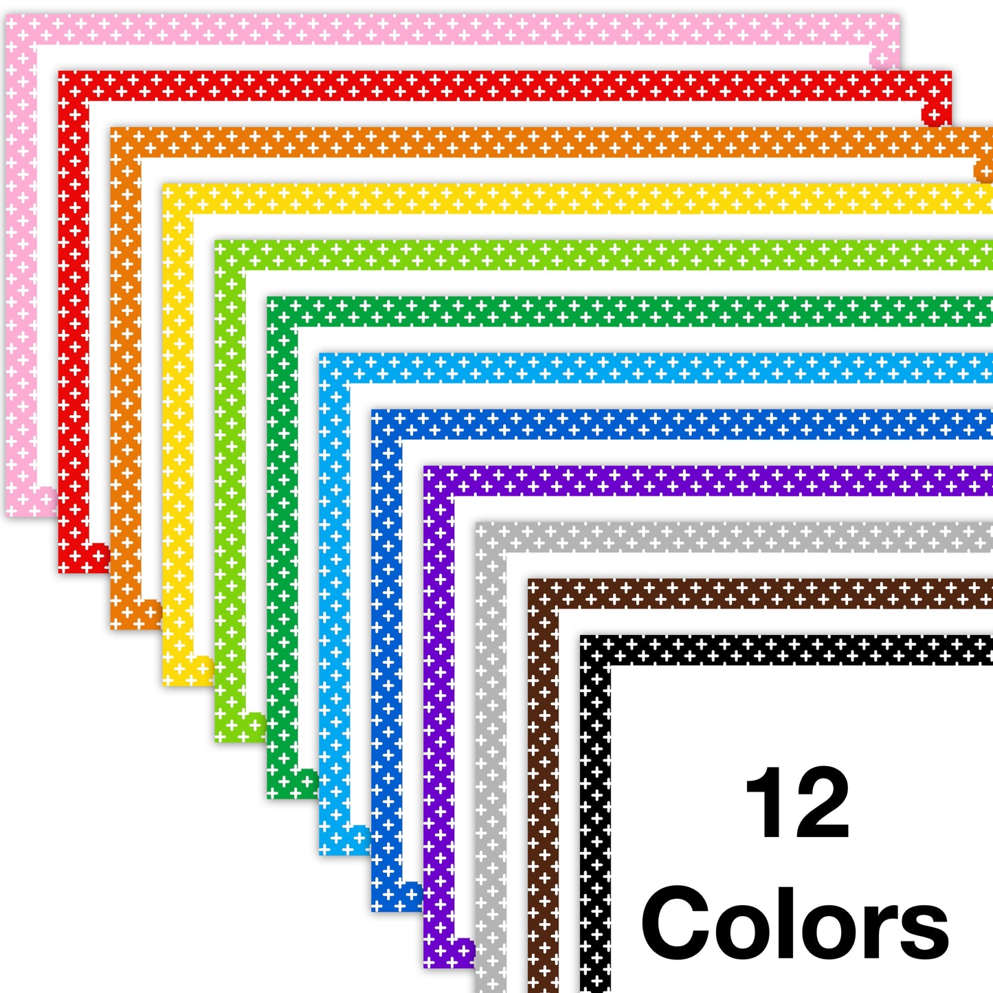 Widescreen Border Clipart Set 28 - Colorful - Google Slides and PowerPoint
