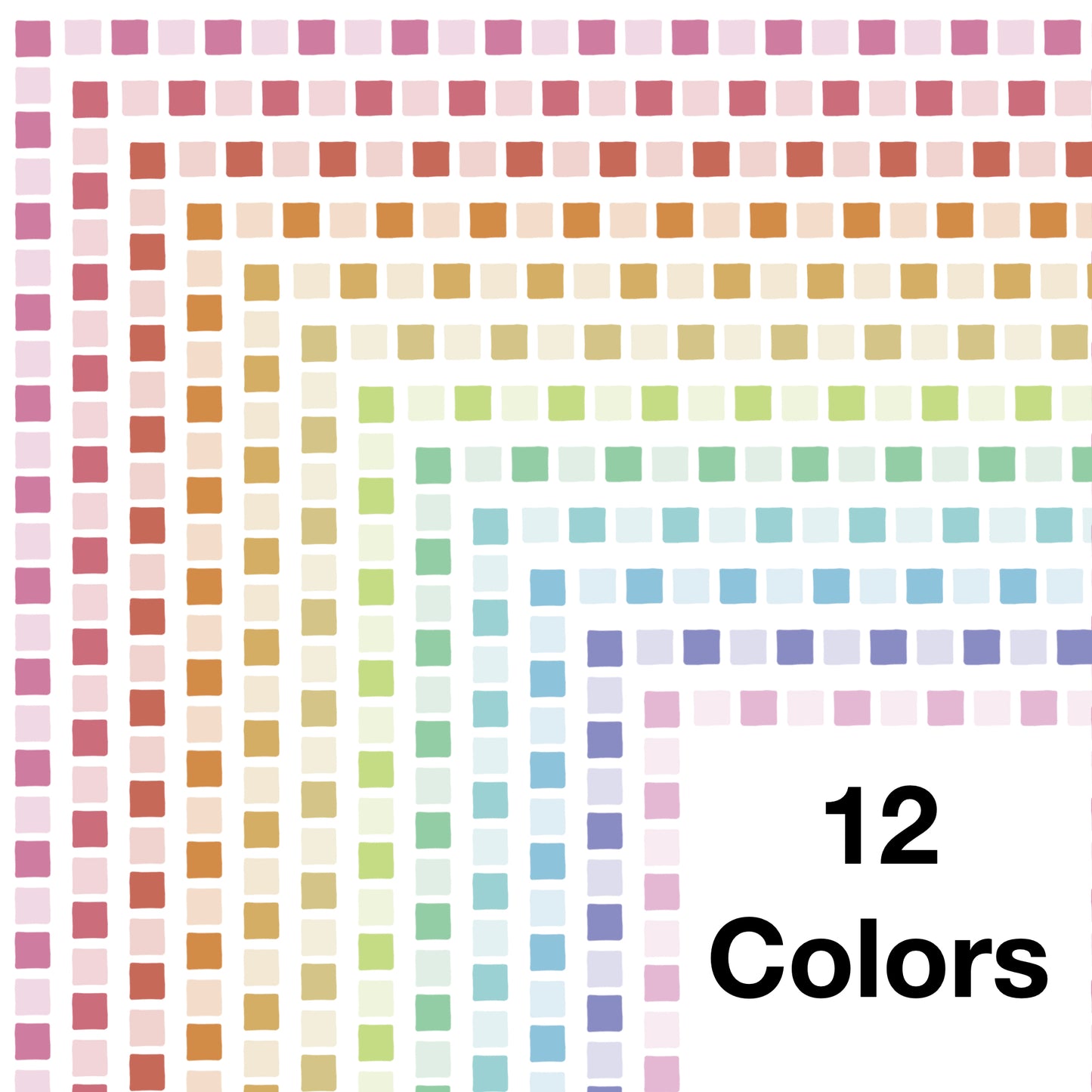Border Clipart Set 14 - Pastel - Page Borders and Frames