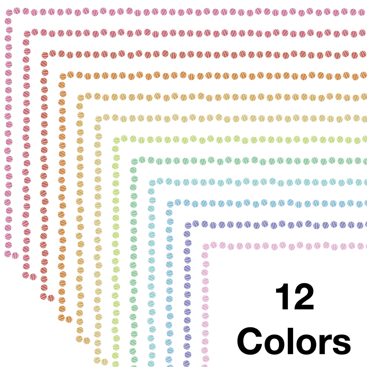 Widescreen Border Clipart Set 16 - Pastel - Google Slides and PowerPoint