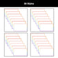 Widescreen Border Clipart Bundle 18 - Rainbow - Google Slides & PowerPoint